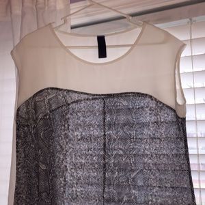 Francesca's Snakeskin Blouse